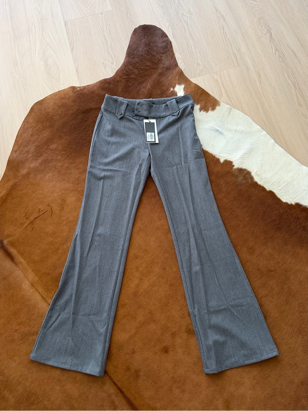 Tiger Mist Gray Boot Cut Dress Pants